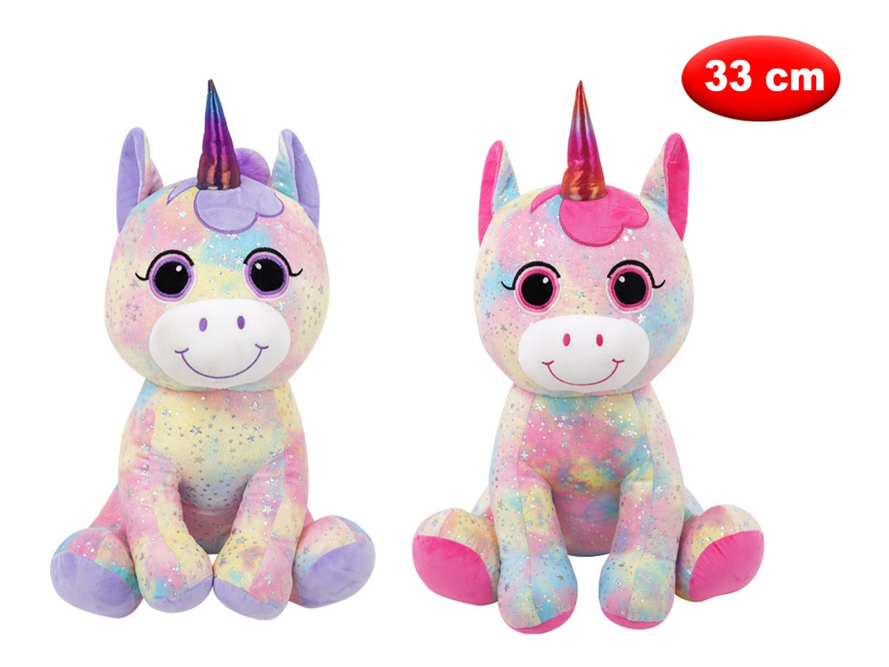 Peluche unicorno glammy 33cm