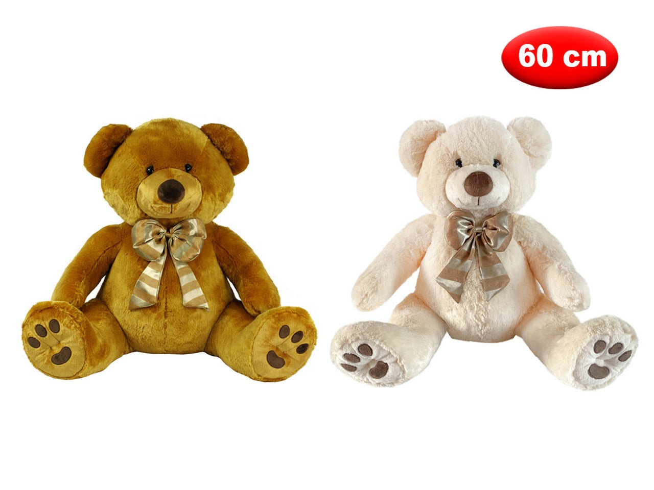 Peluche orso golia con cravatta cm 60