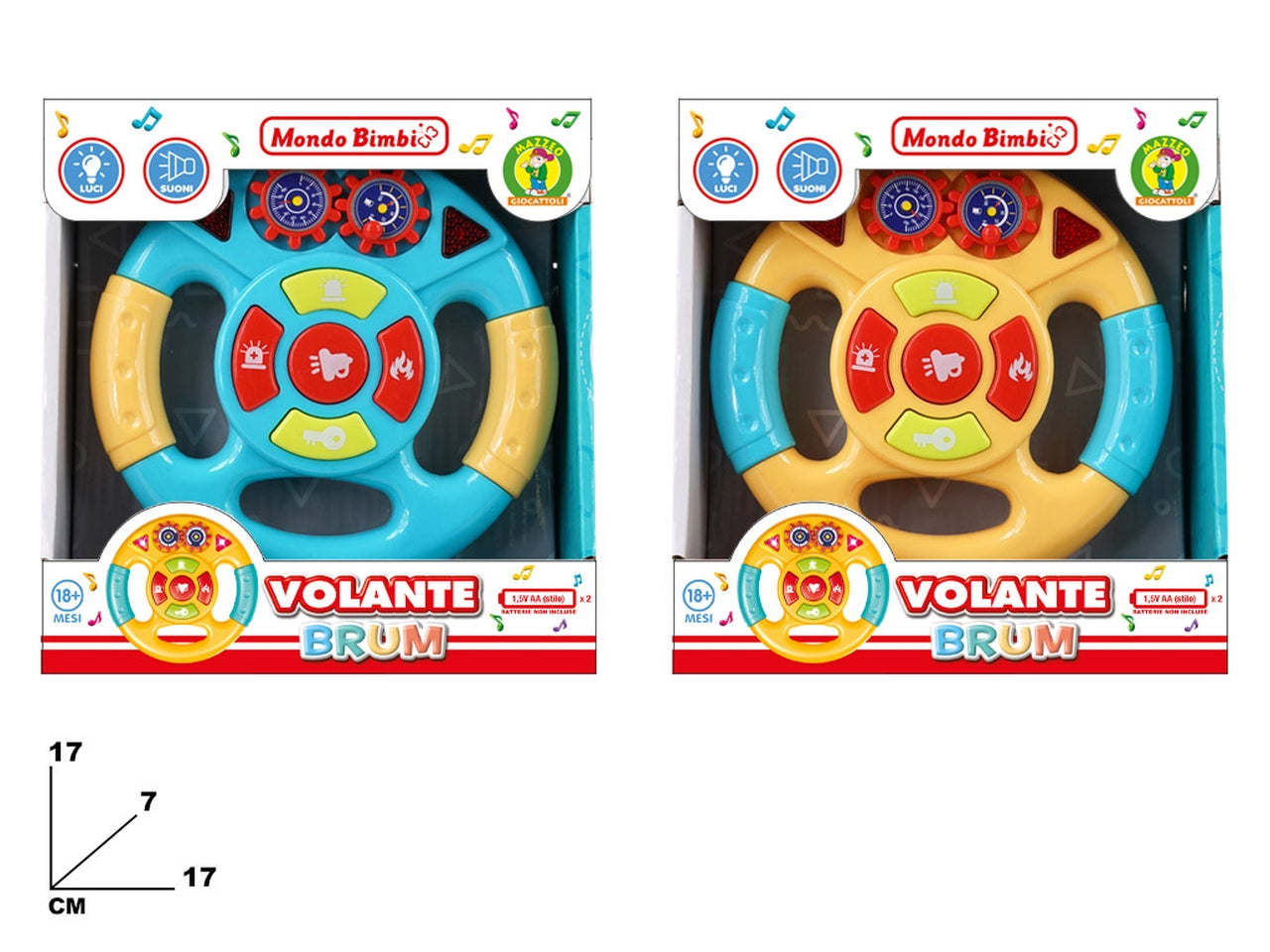 Volante brum mondo bimbi