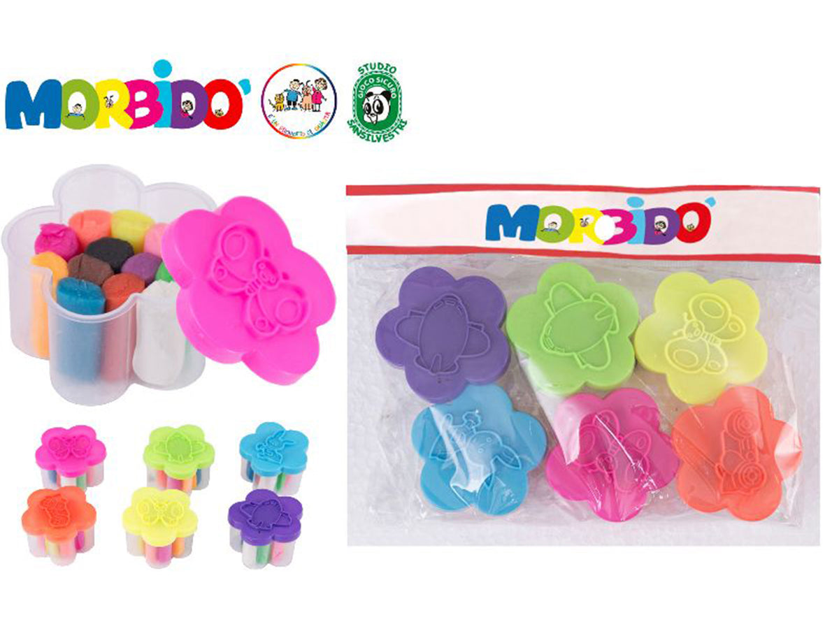 Plastilina barattolo 150gr 6pz