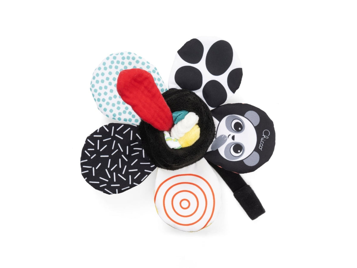 Chicco gioco fiore bianco e nero