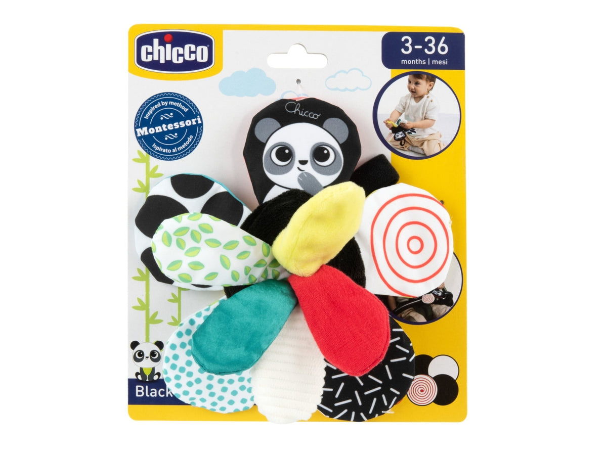 Chicco gioco fiore bianco e nero