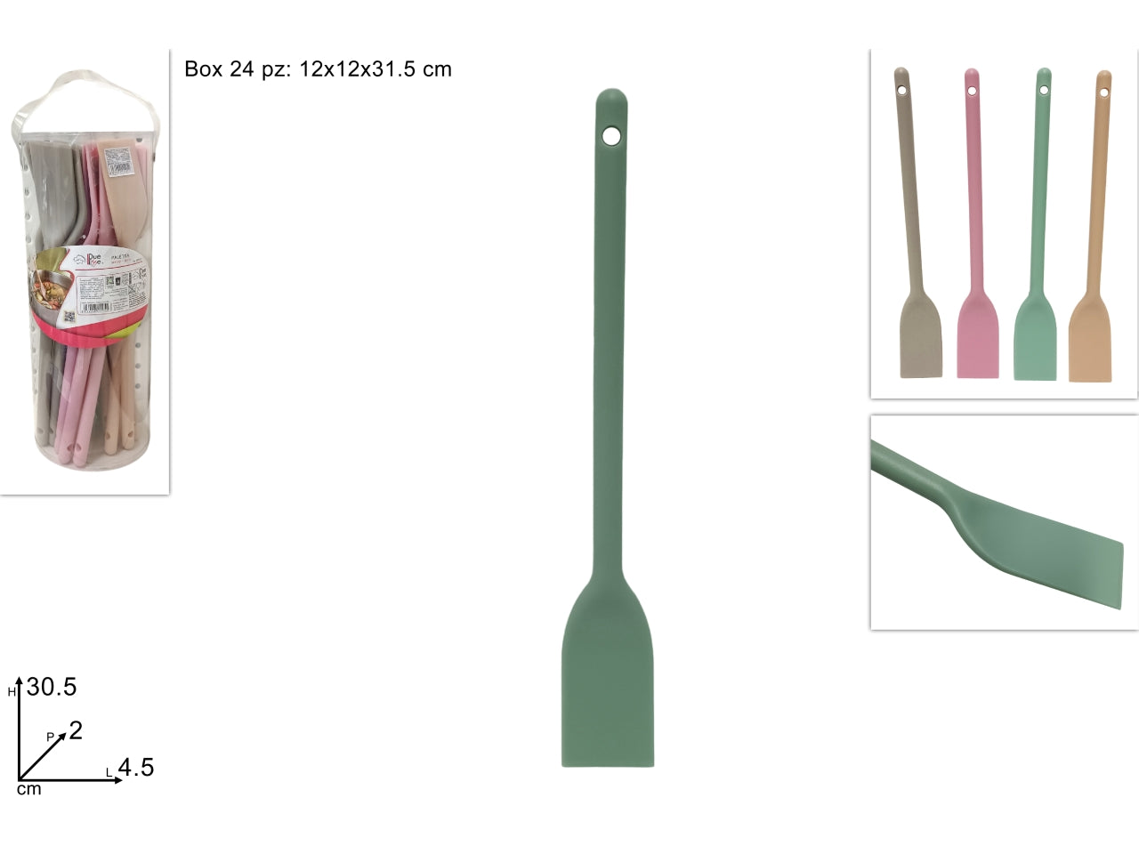 Paletta plastica in 4 colori assortiti