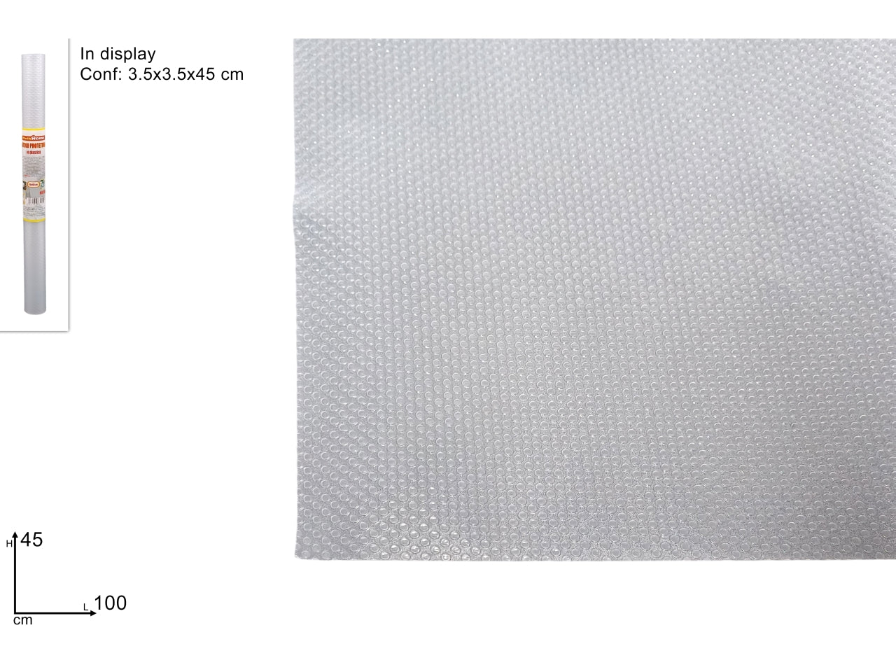 Tappetino protettivo plastica 45x100cm