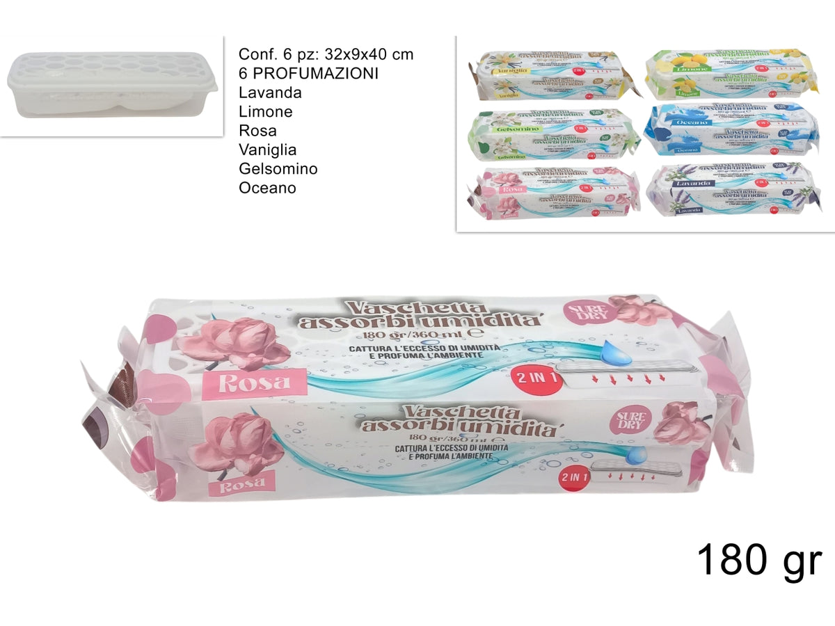 Deumidificatore 180gr in 6 fragranze assortite