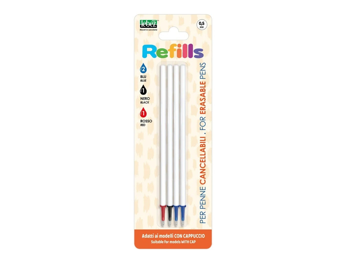Refill cancellabile assortito set da 4 refill