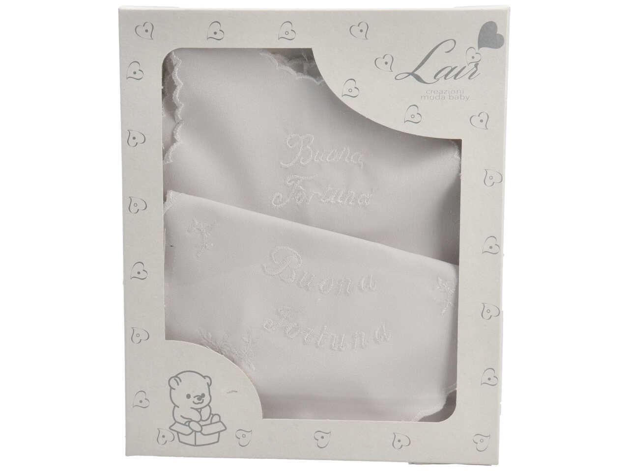 Camicina bavetta set da 2 pezzi bianco