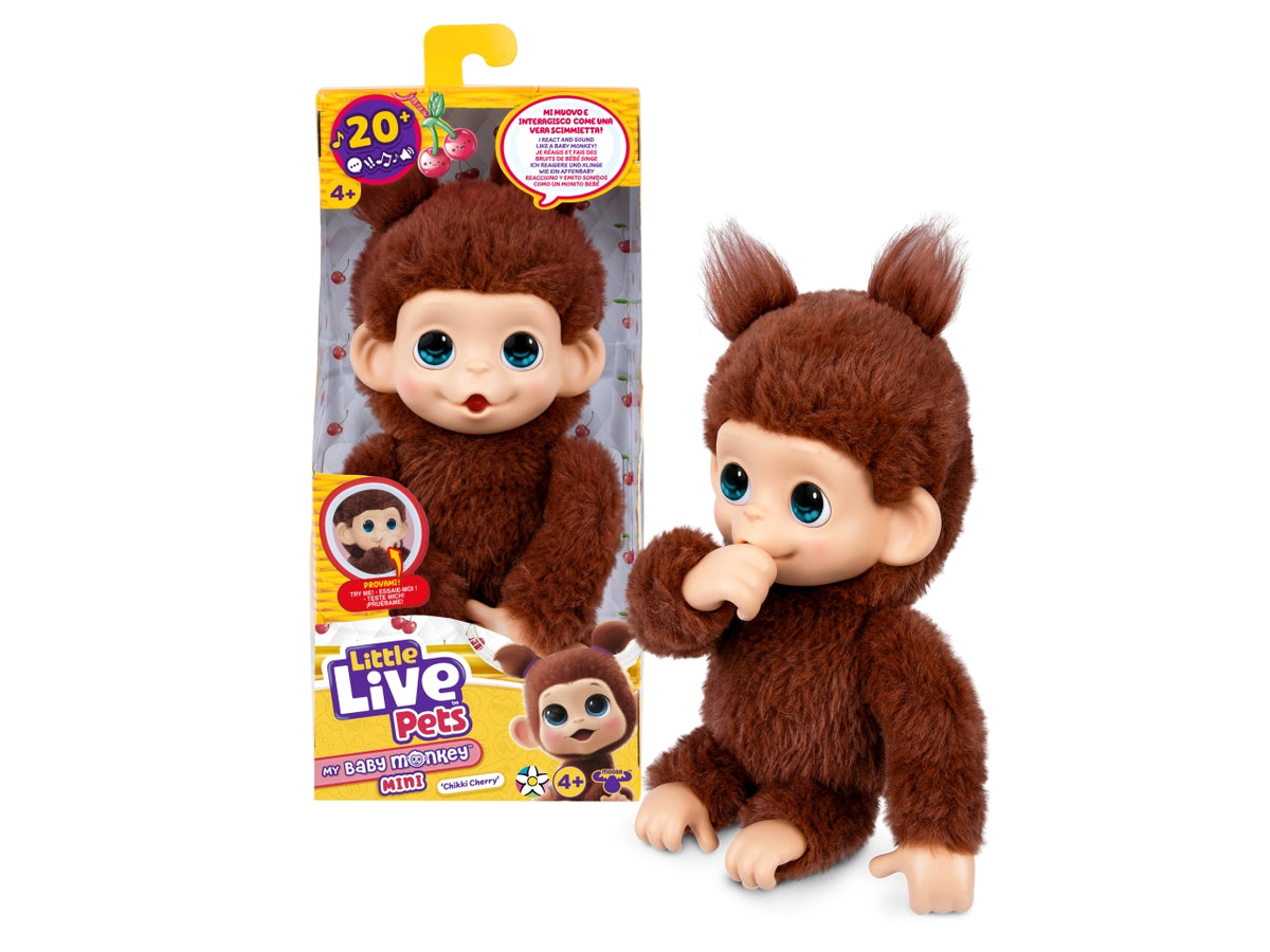 Little live pets mini monkey chikki cherry 11x32x8cm