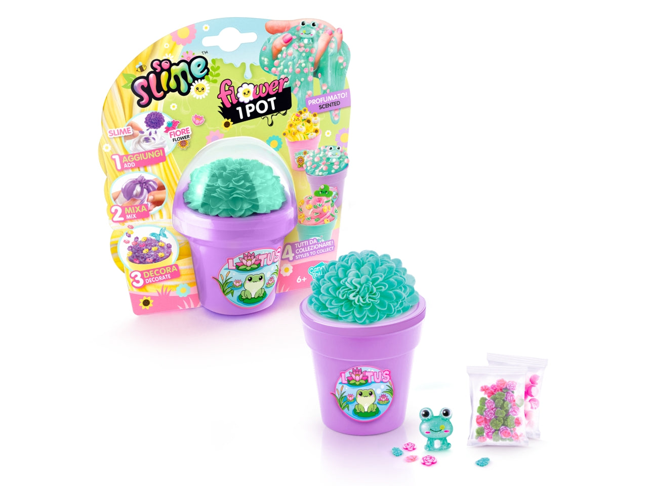 So slime flower vasetto 16x8x18cm