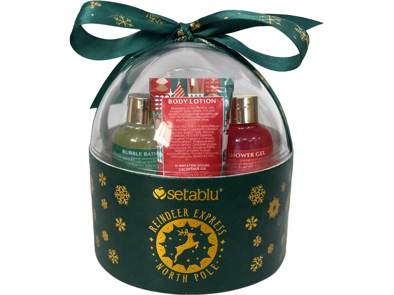 Set regalo in sfera natalizia 4 pezzi