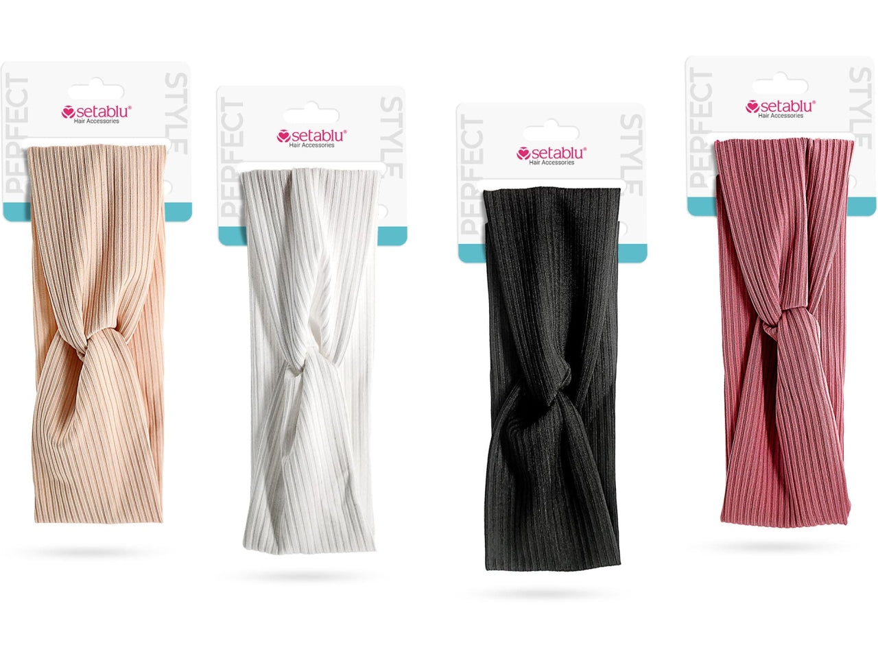 Fascia capelli con nodo vari colori