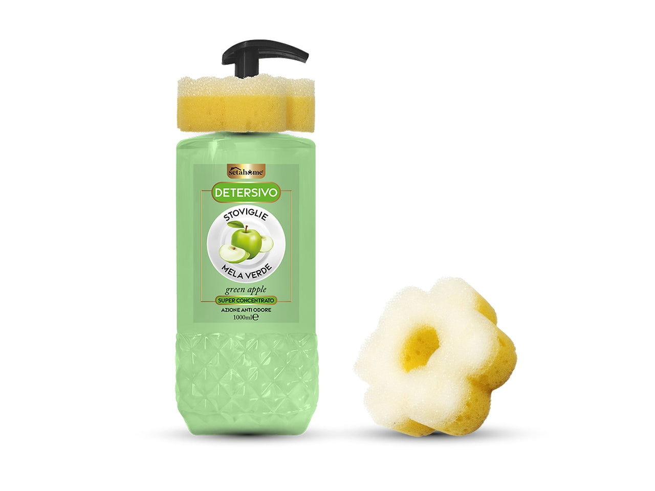 Detersivo stoviglie mela verde 1lt