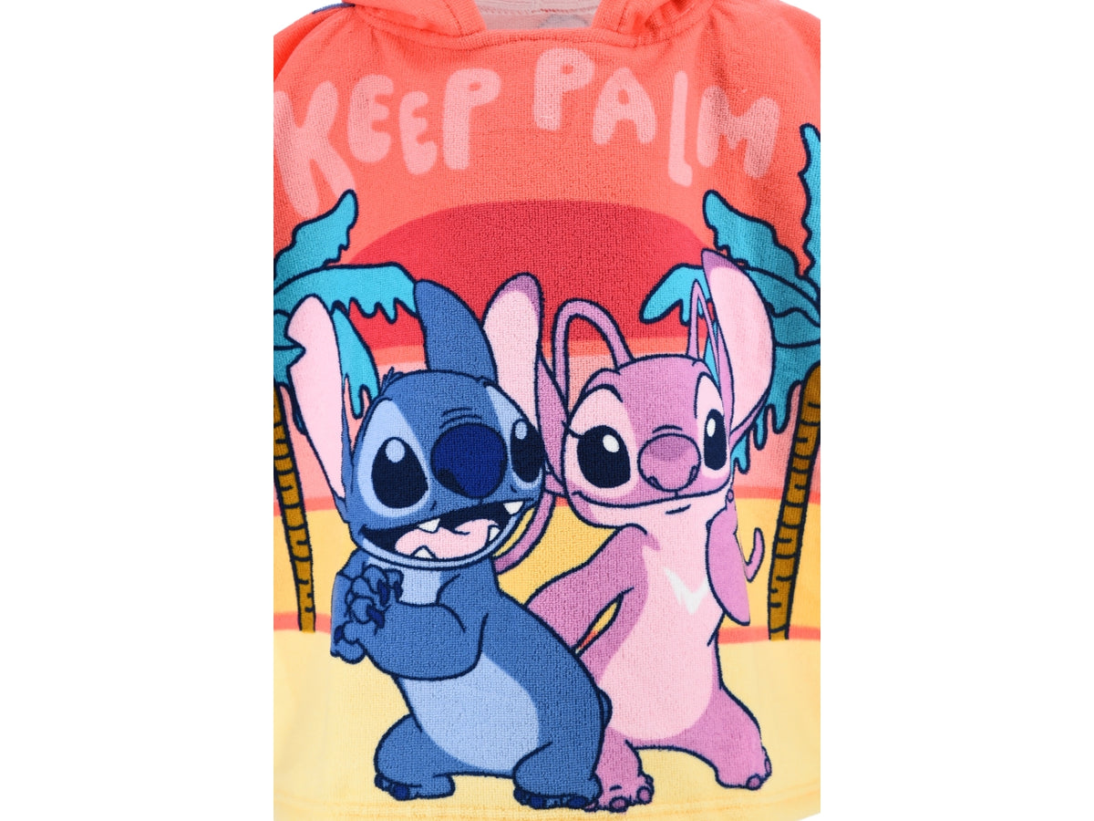 Lilo e Stitch asciugamano poncho rosa