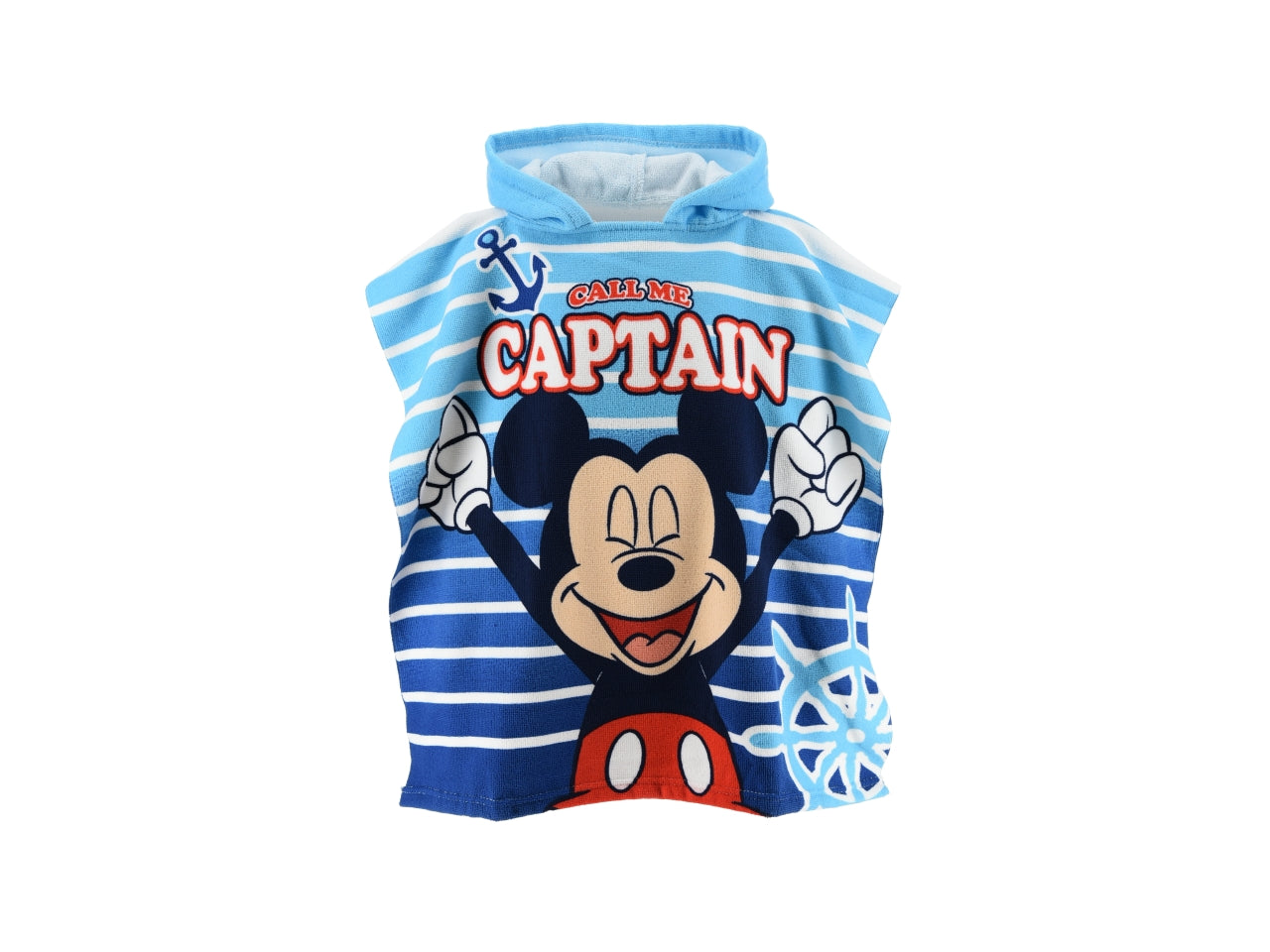 Mickey asciugamano poncho blu