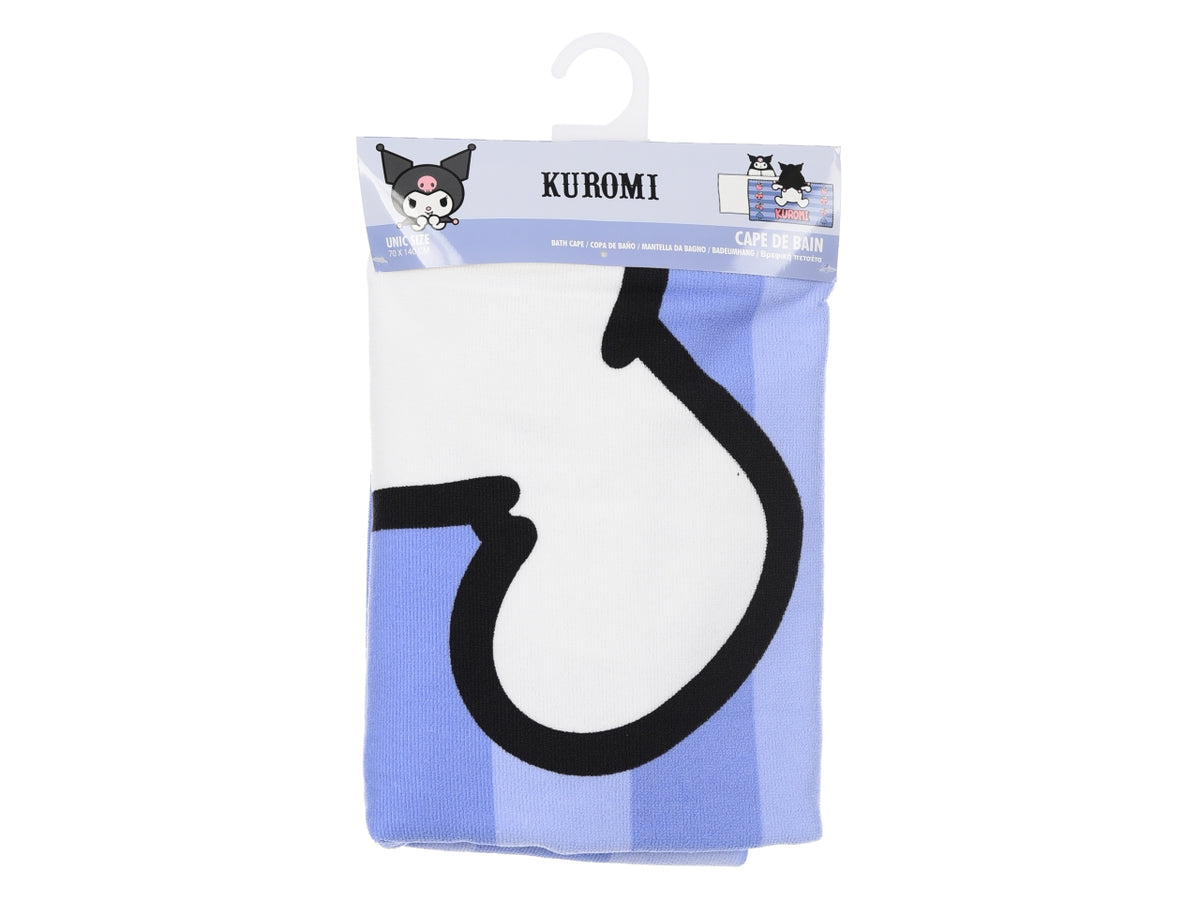 Kuromi telo mare con cappuccio viola $