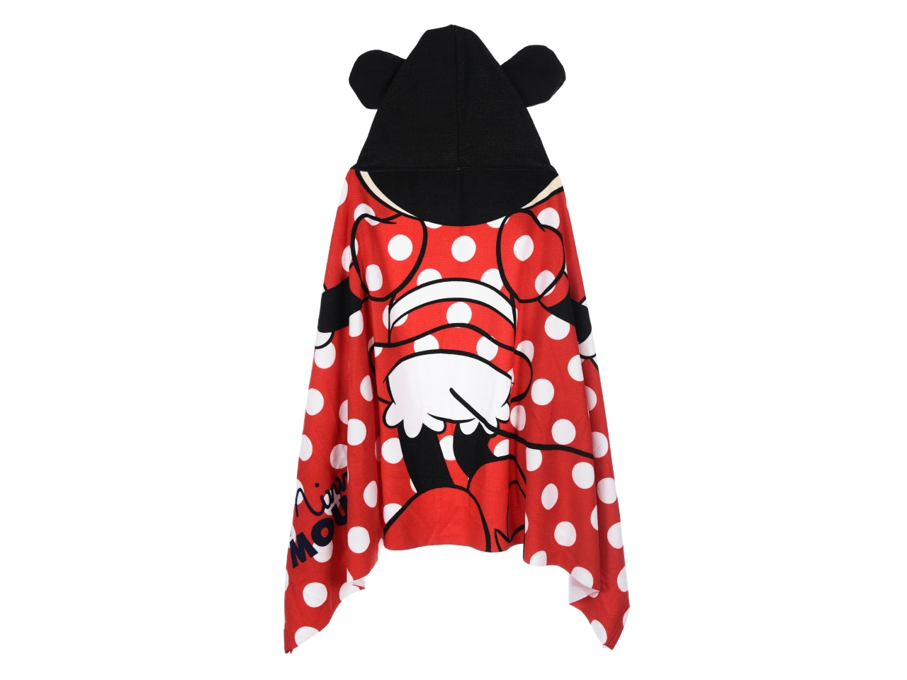 Minnie telo mare con cappuccio rosso