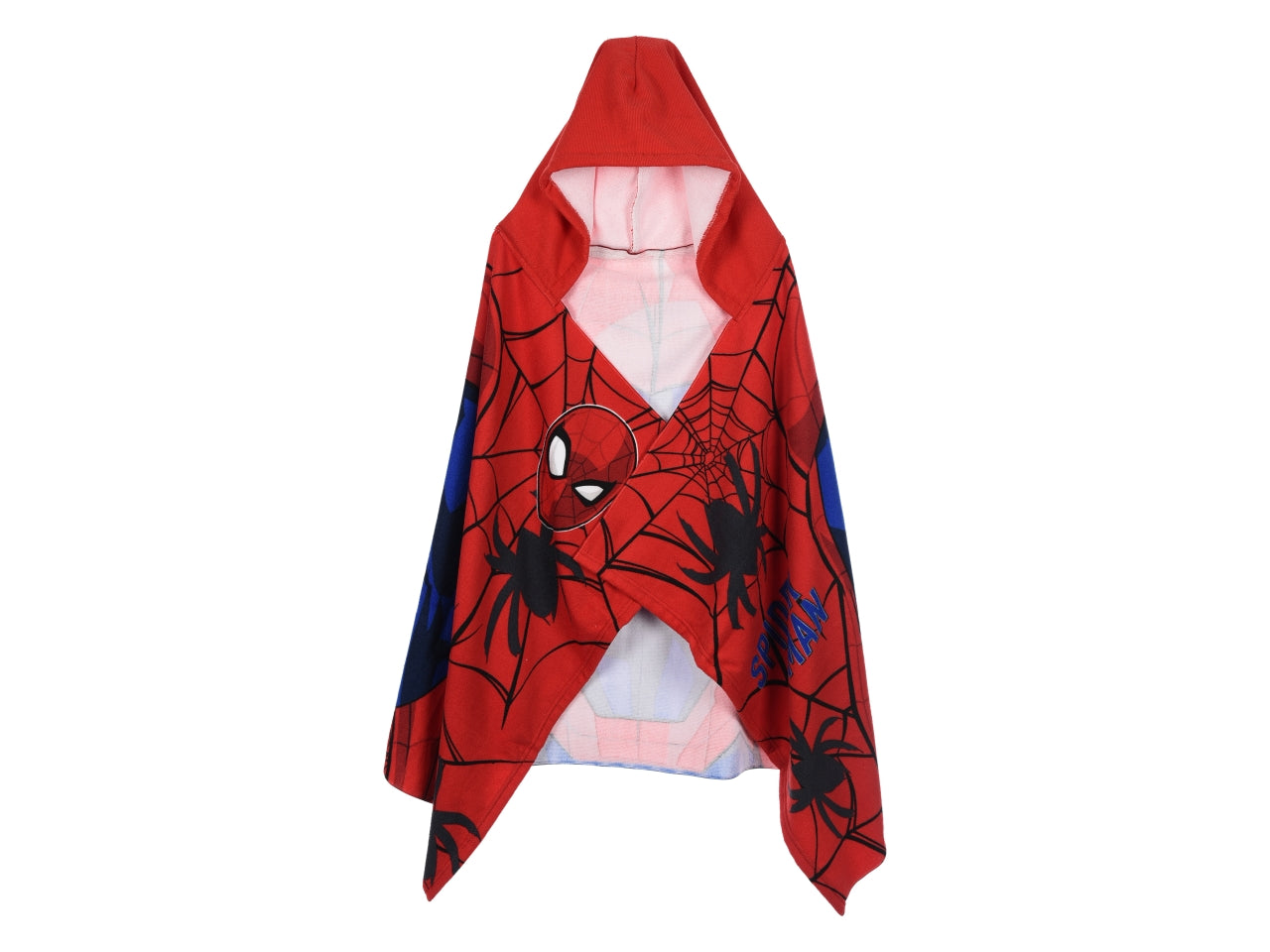 Spiderman telo mare con cappuccio rosso