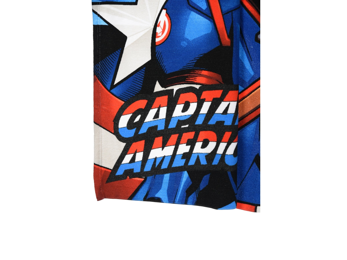 Avengers classic telo mare con cappuccio blu $