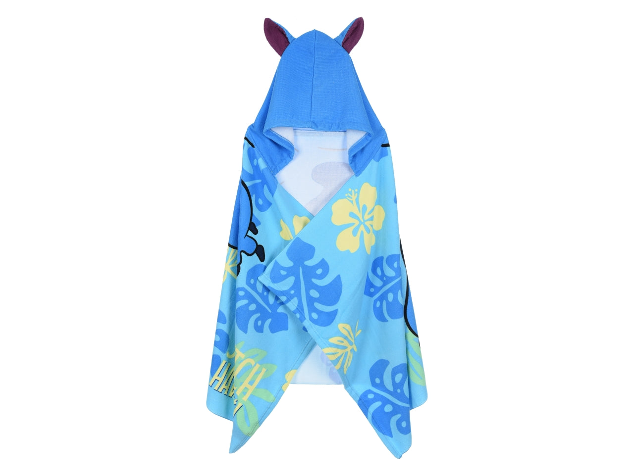 Lilo e Stitch telo mare con cappuccio blu