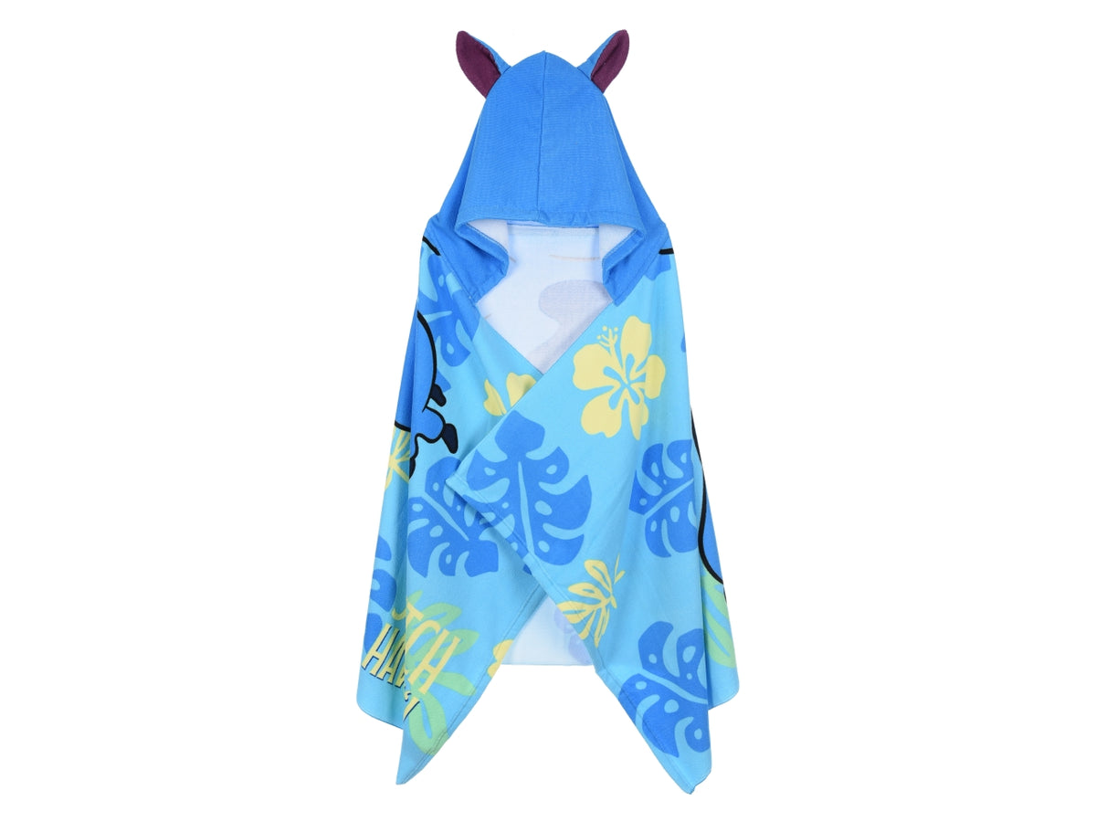 Lilo e Stitch telo mare con cappuccio blu $