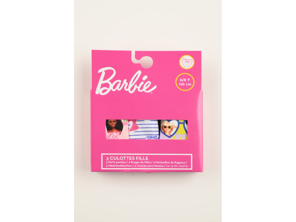 Barbie mutandine in box da 3 pezzi, taglia 4/5anni