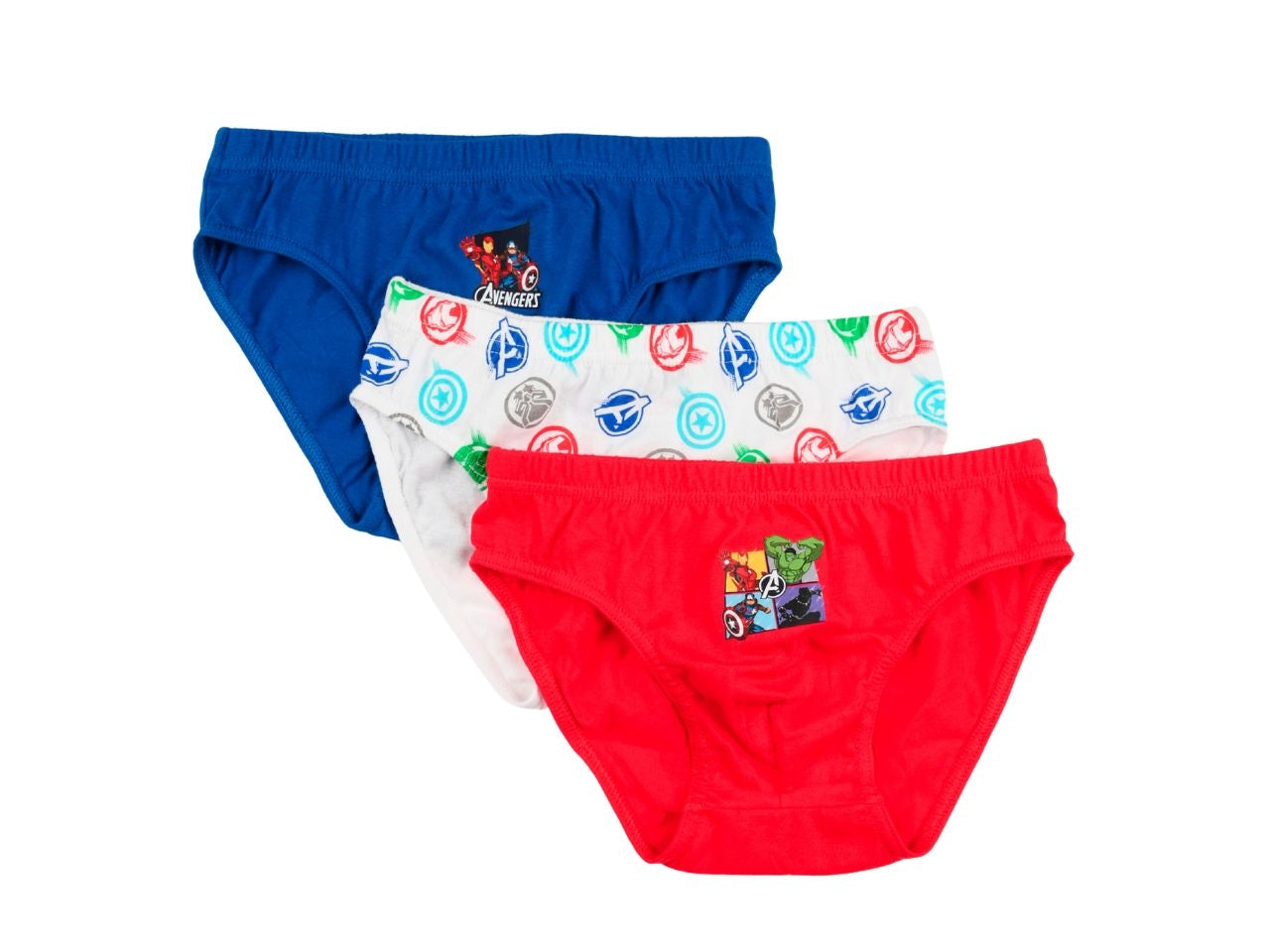 Avengers classic mutandine in box da 3 pezzi, taglia 4/5anni
