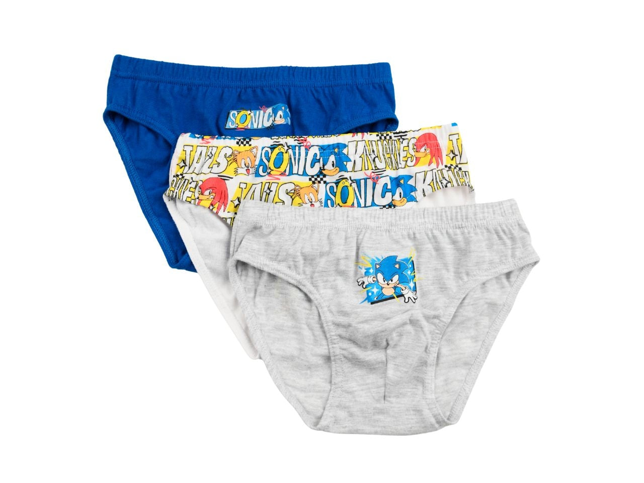Sonic classic mutandine in box da 3 pezzi, taglia 6/8anni