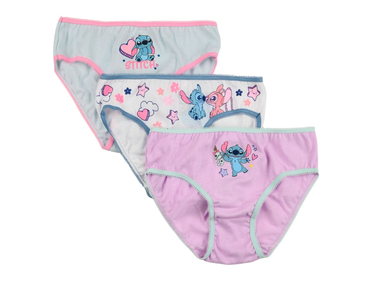 Lilo e stitch mutandine in box da 3 pezzi, taglia 5/6anni
