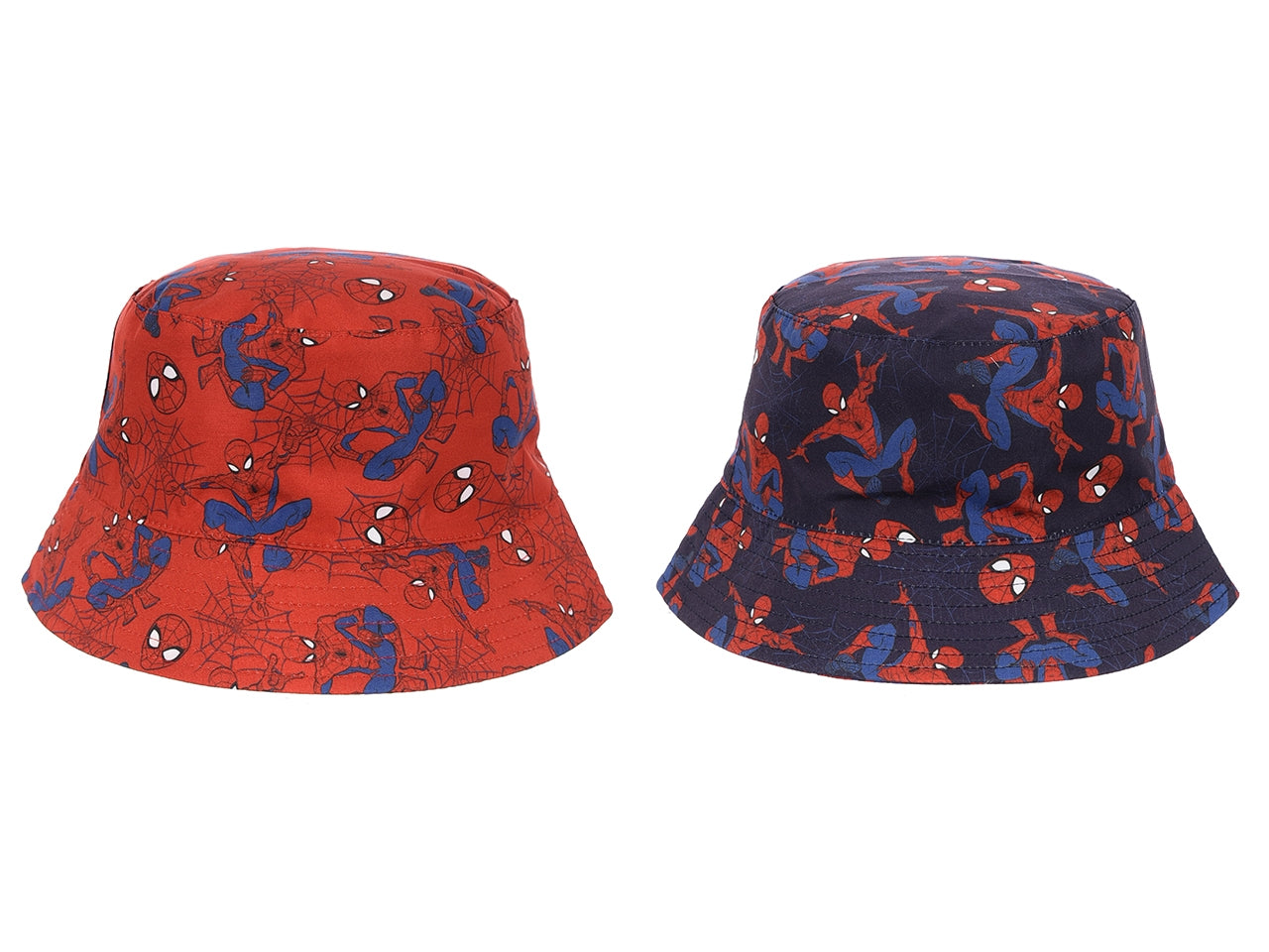 Spiderman cappello alla pescatora taglie 52 e 54 in colori assortiti