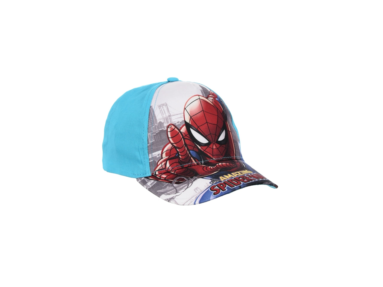 Spiderman cappello con visiera taglie 52 e 54 in colori assortiti
