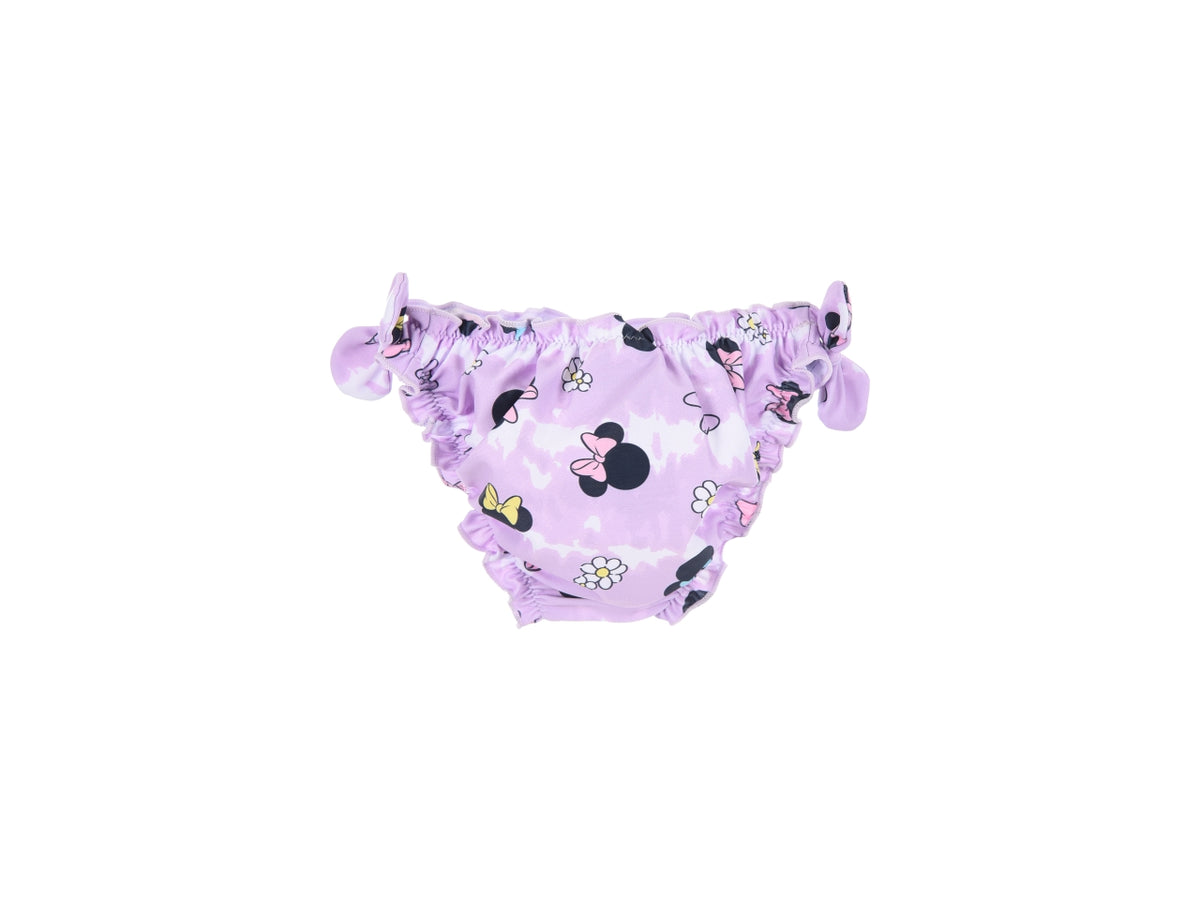 Minnie costume mare slip taglie dalla 12 alla 36 mesi viola chiaro