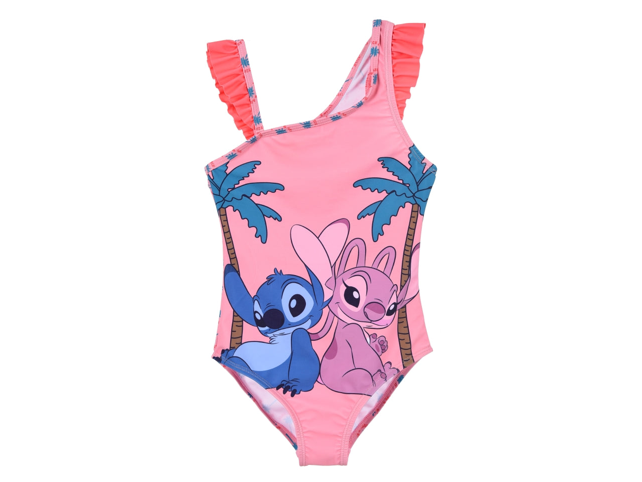 Lilo e stitch costume mare intero taglie dalla 3 alla 8 anni rosa