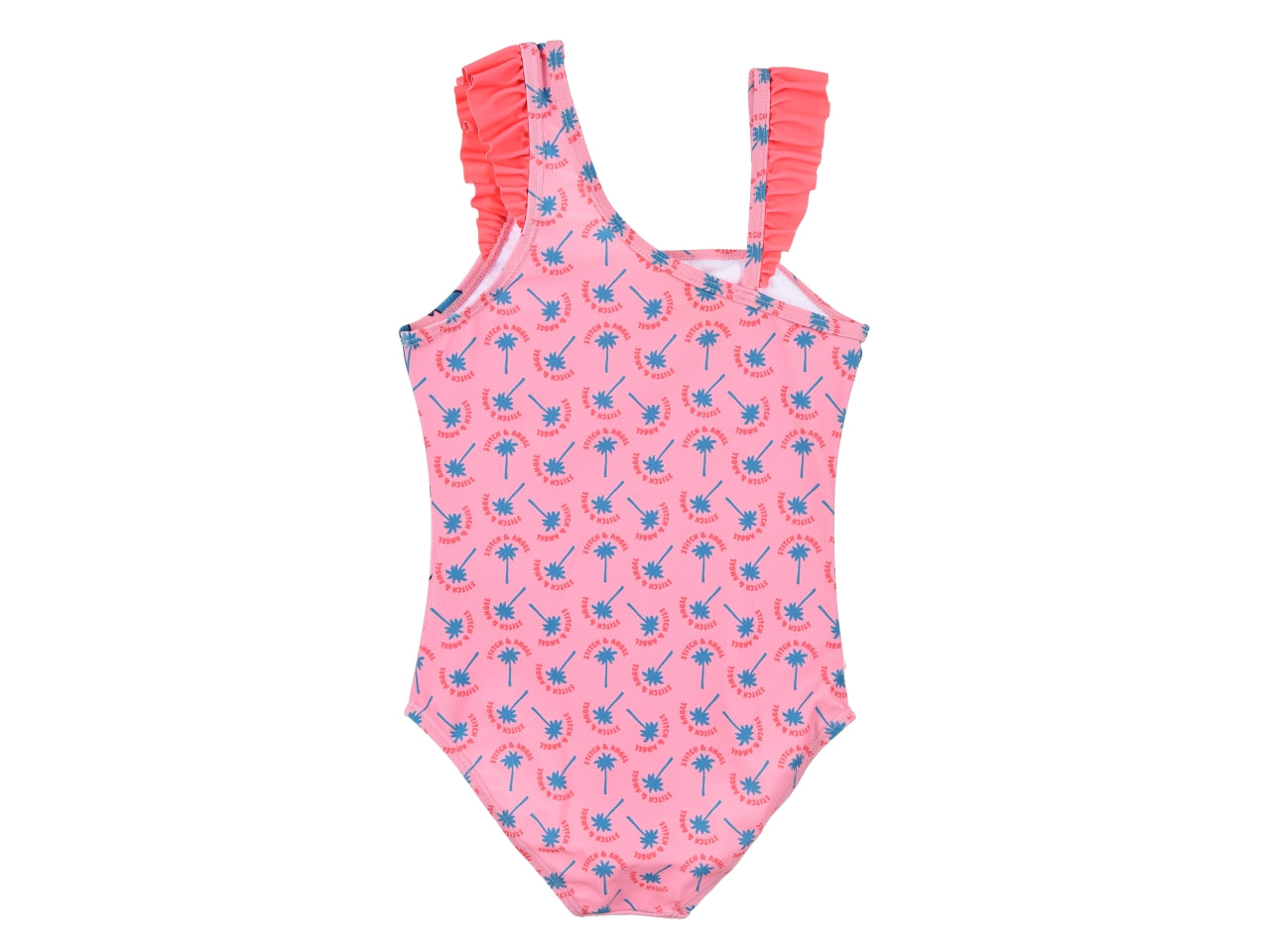 Lilo e stitch costume mare intero taglie dalla 3 alla 8 anni rosa
