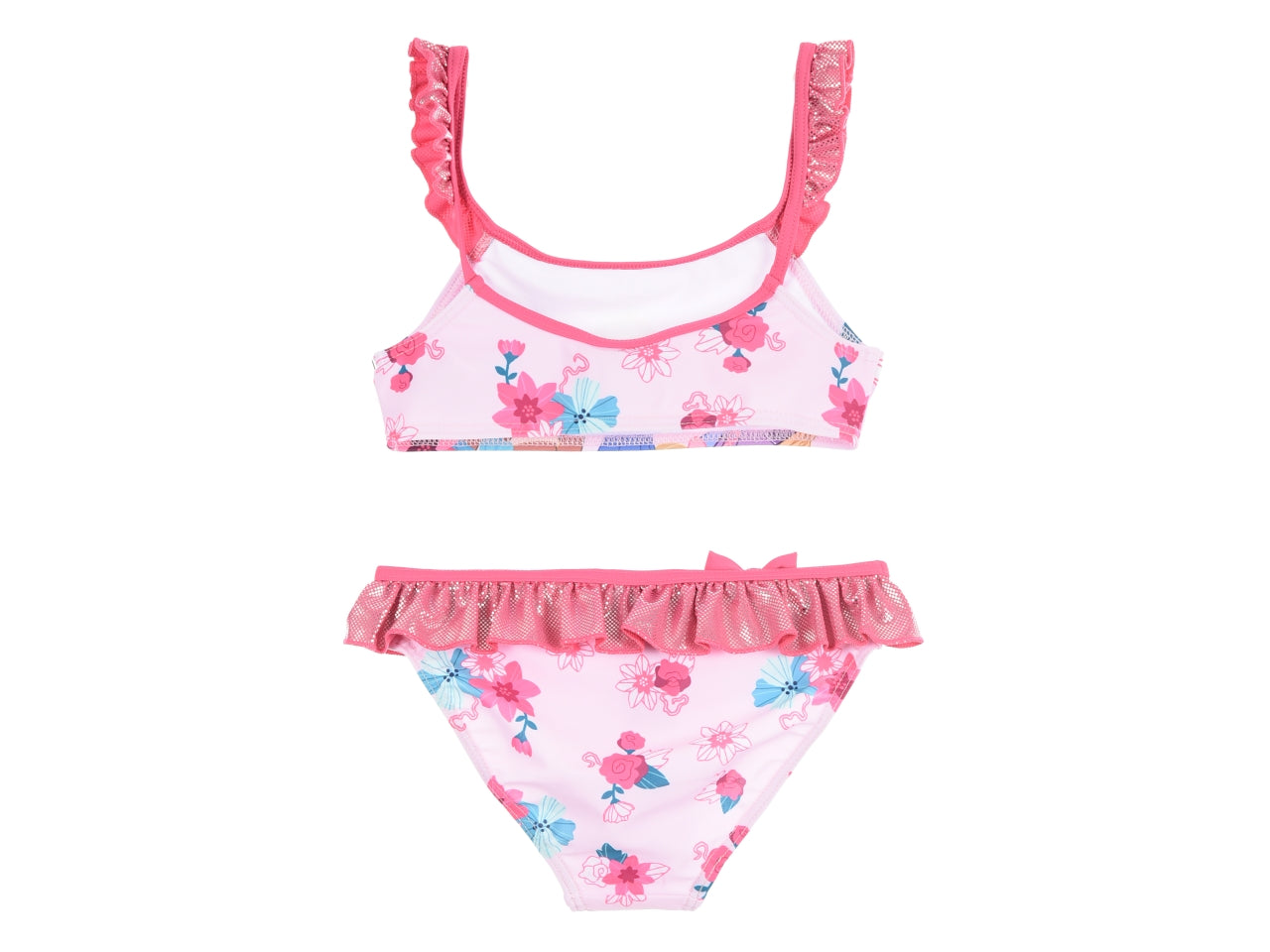 Principesse costume mare bikini taglie dalla 3 alla 8 anni  fucsia