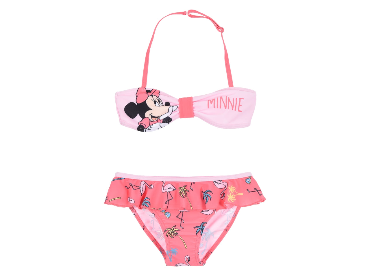 Minnie costume mare bikini taglie dalla 3 alla 8 anni rosa