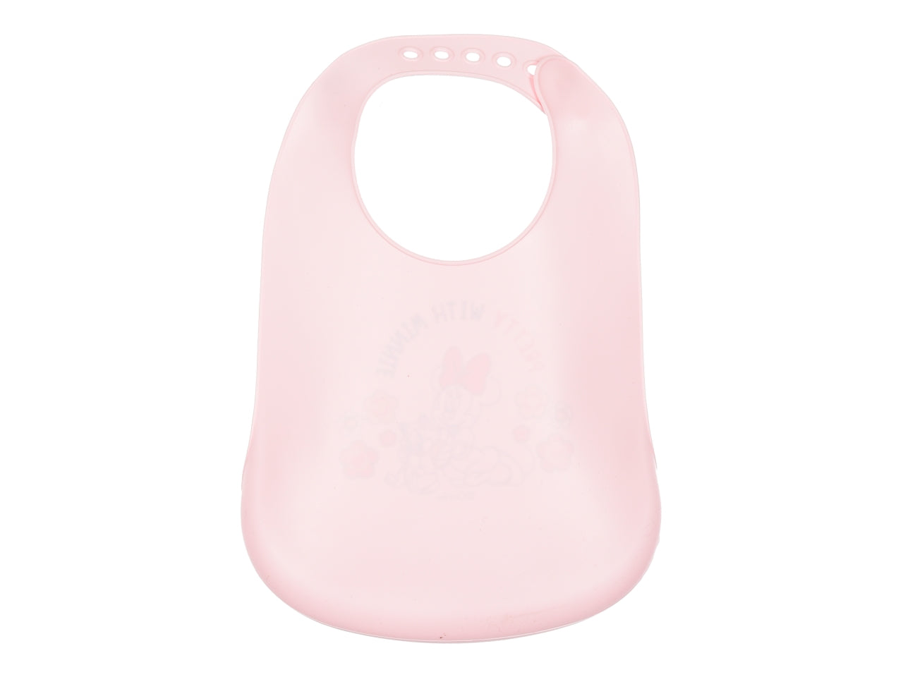 Minnie bavetta in silicone rosa chiaro 30x23cm