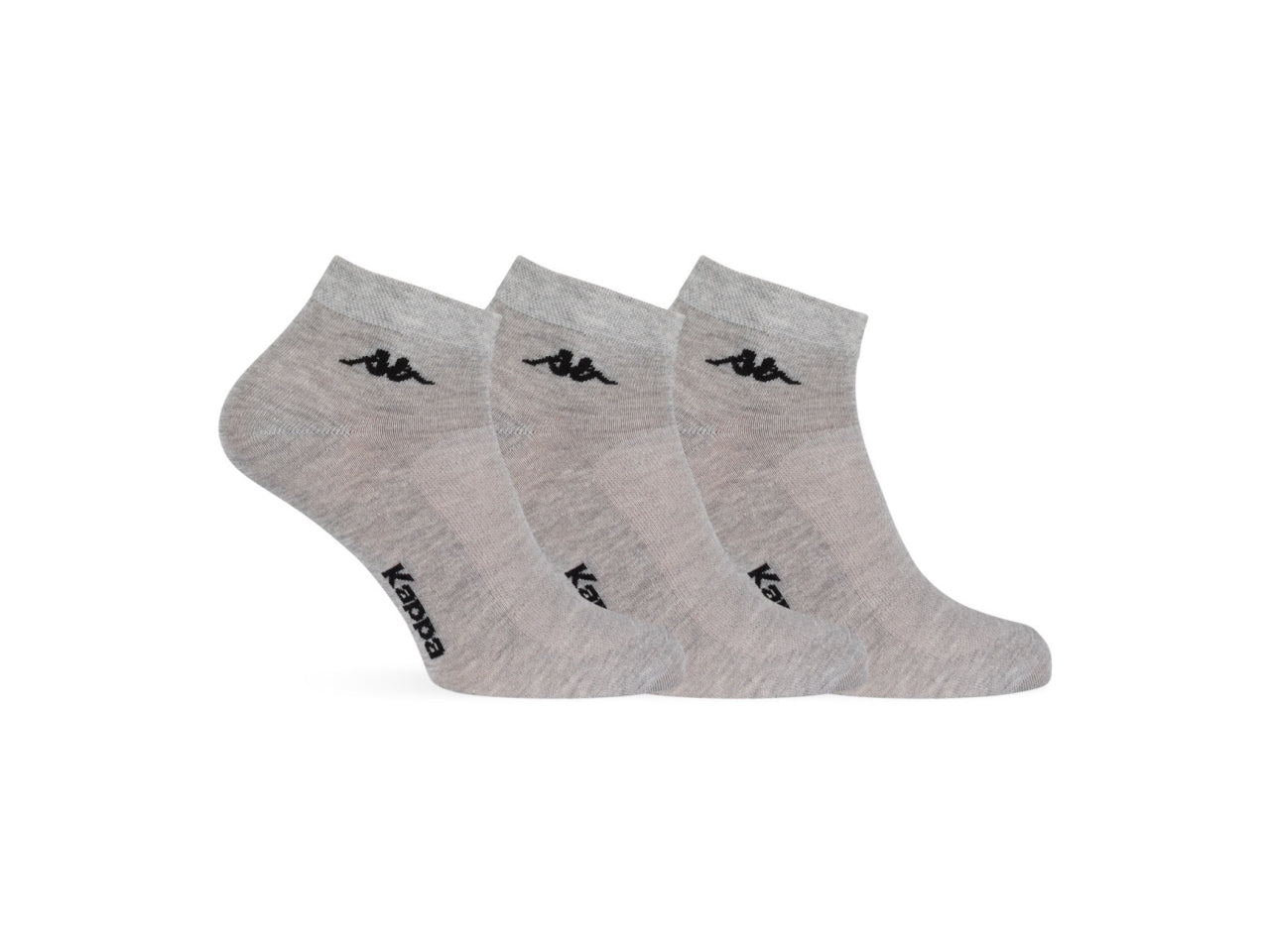Minicalza da uomo maglia jersey e traforo in cotone set da 3 paia grigio chiaro tg 43/46