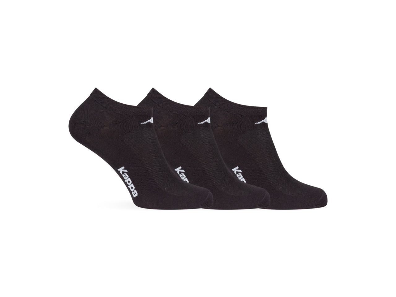 Calza fantasmino da uomo maglia jersey e traforo in cotone set da 3 paia nero tg 39/42