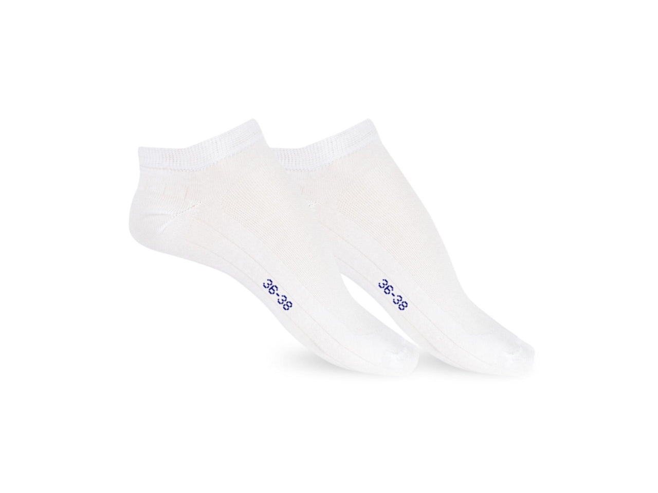 Calza fantasmino da donna maglia jersey e traforo in cotoneset da 2 paia bianco tg 39/41