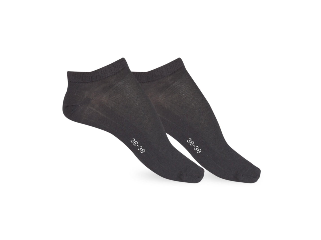Calza fantasmino da donna maglia jersey e traforo in cotoneset da 2 paia nero tg 39/41