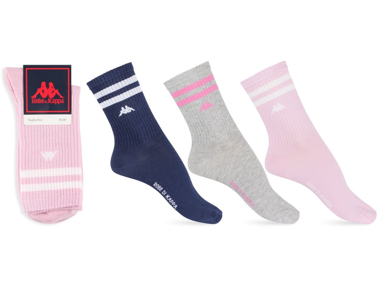 Calza corta da donna maglia jersey in cotoneset da 1 paio assortito tg 36/40