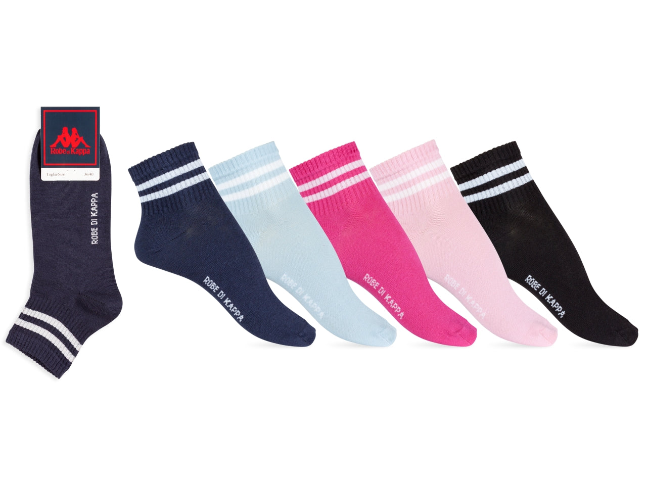 Minicalza da donna maglia jersey in cotoneset da 1 paio assortito tg 36/40