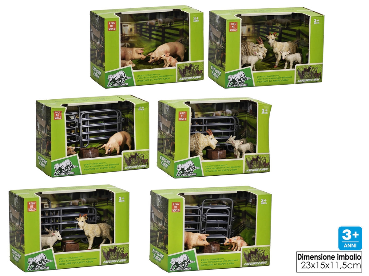 Animali fattoria 6 assortimenti