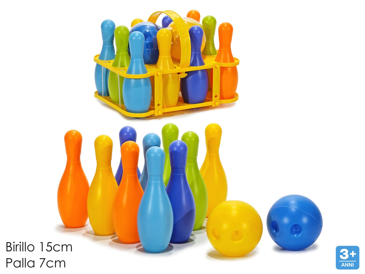Bowling set 10 birilli c/2 palle