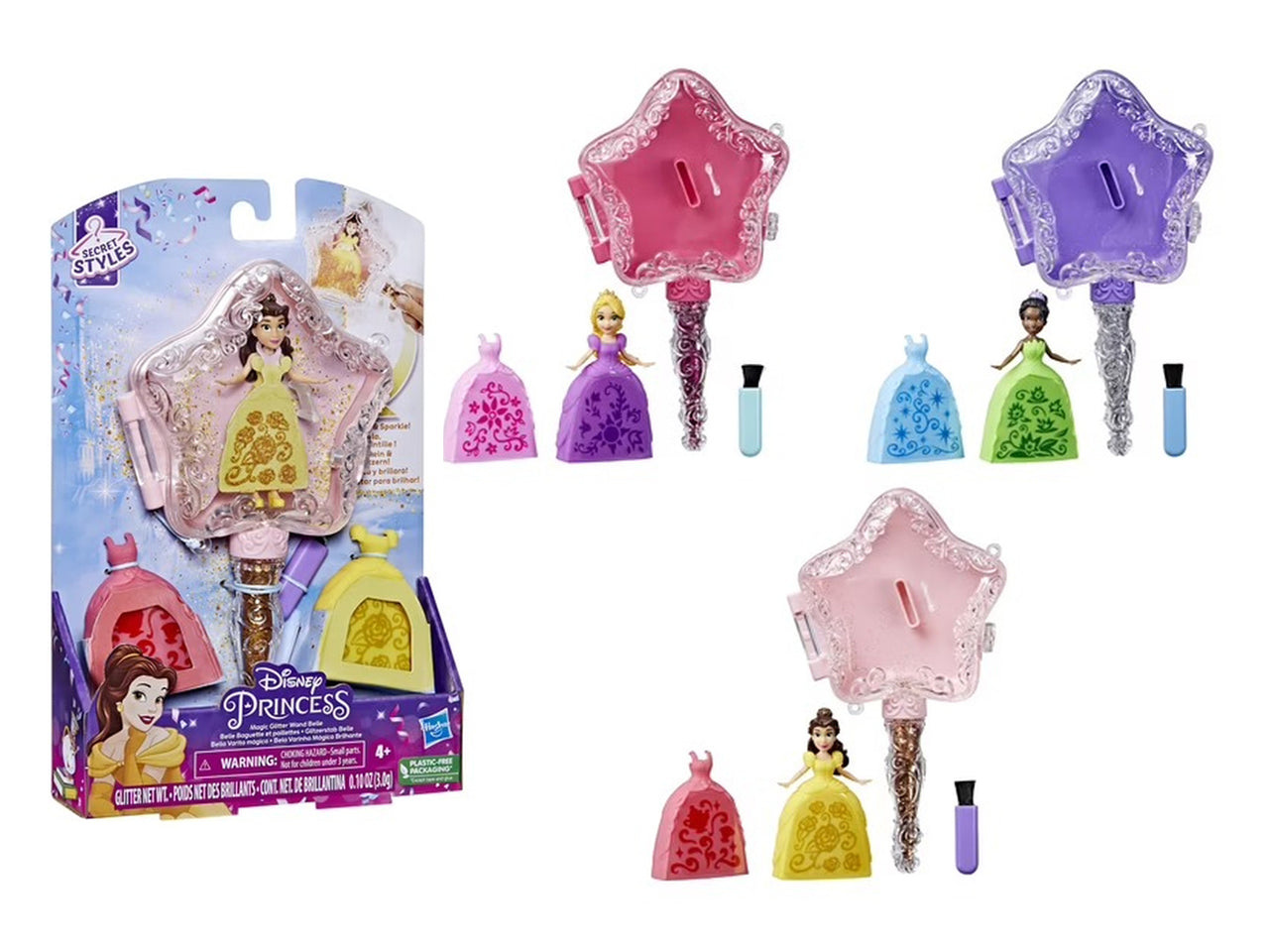 Disney Princess Bacchetta Magica Glitterato Assortiti $