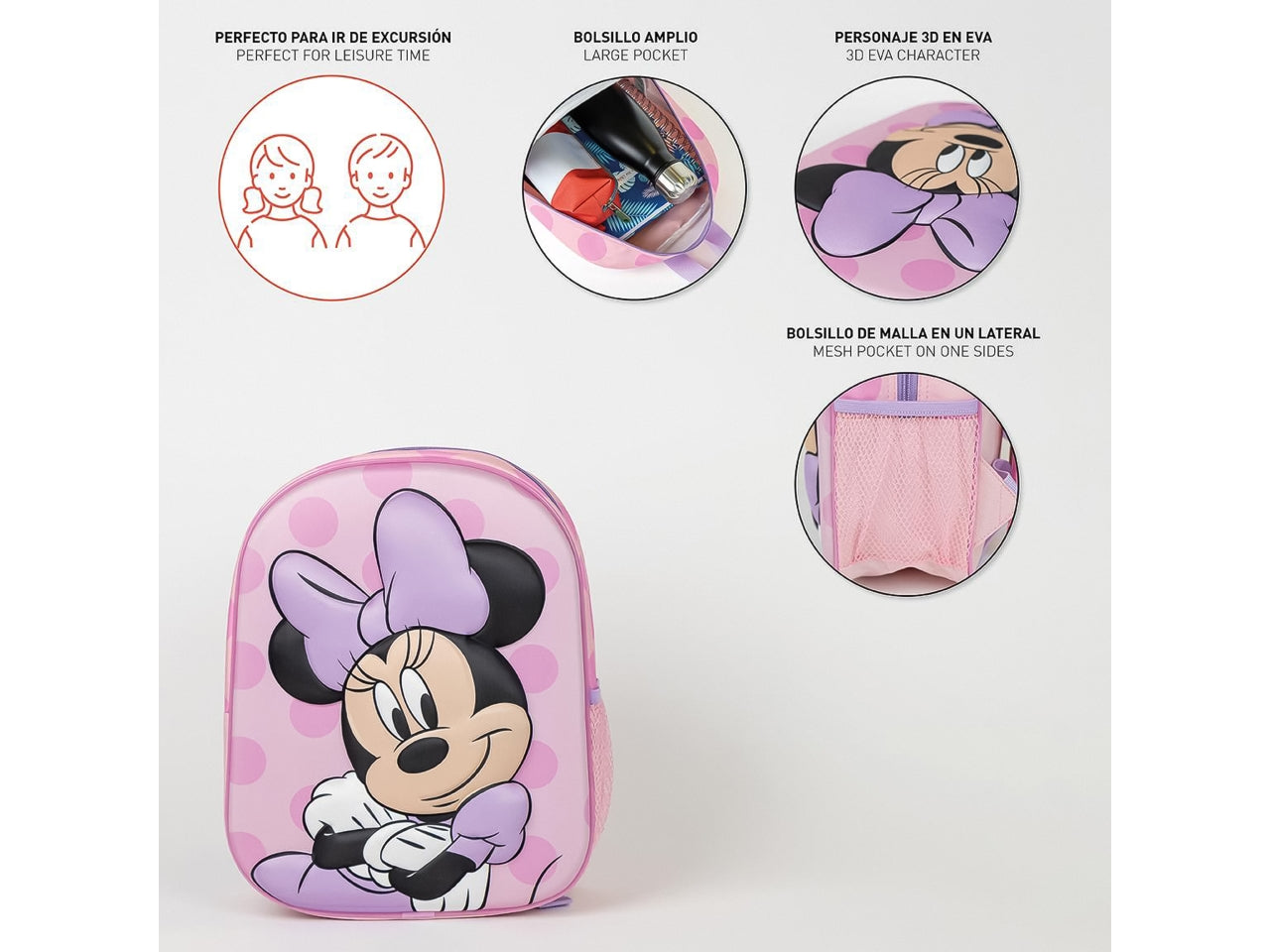 Zaino asilo 3D Minnie