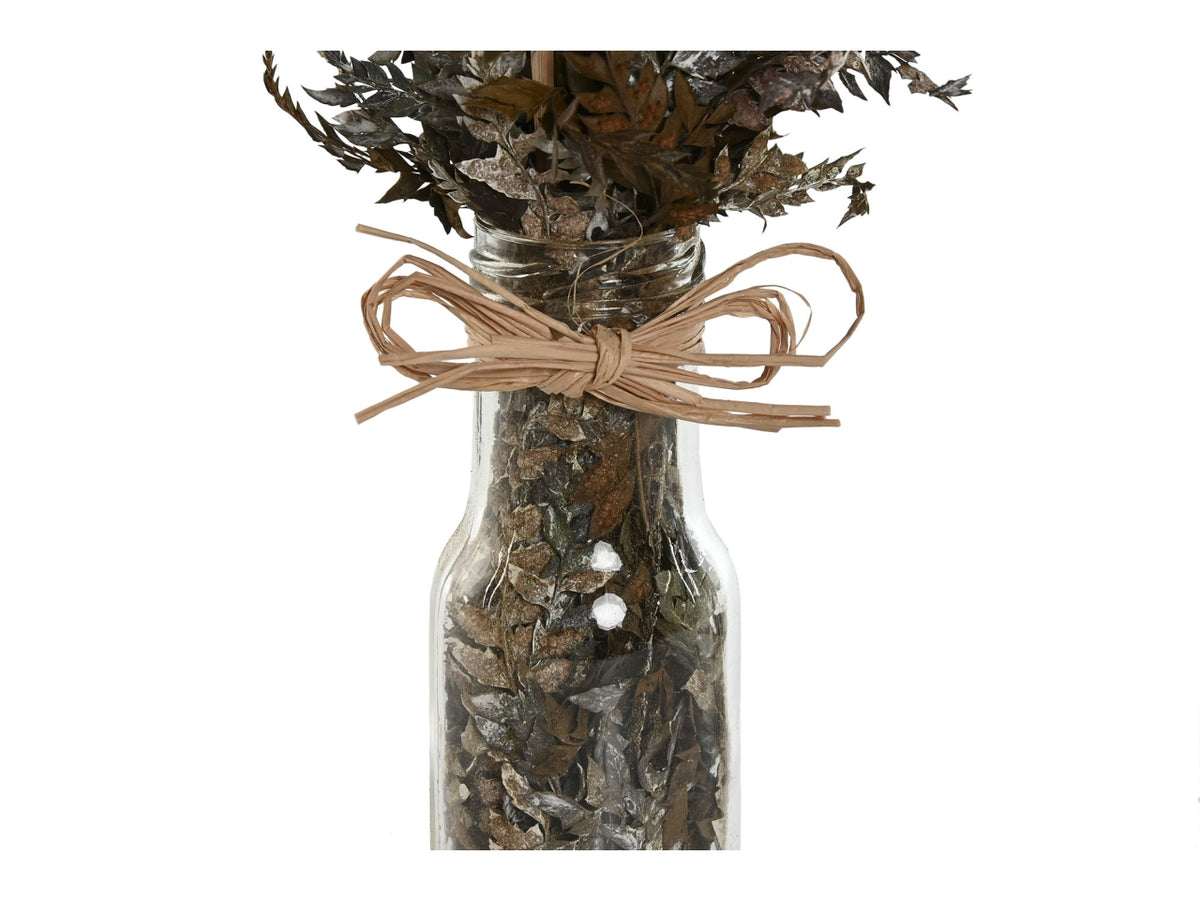 Pianta fiore secco cristallo 11x11x40cm in 3 assortimenti