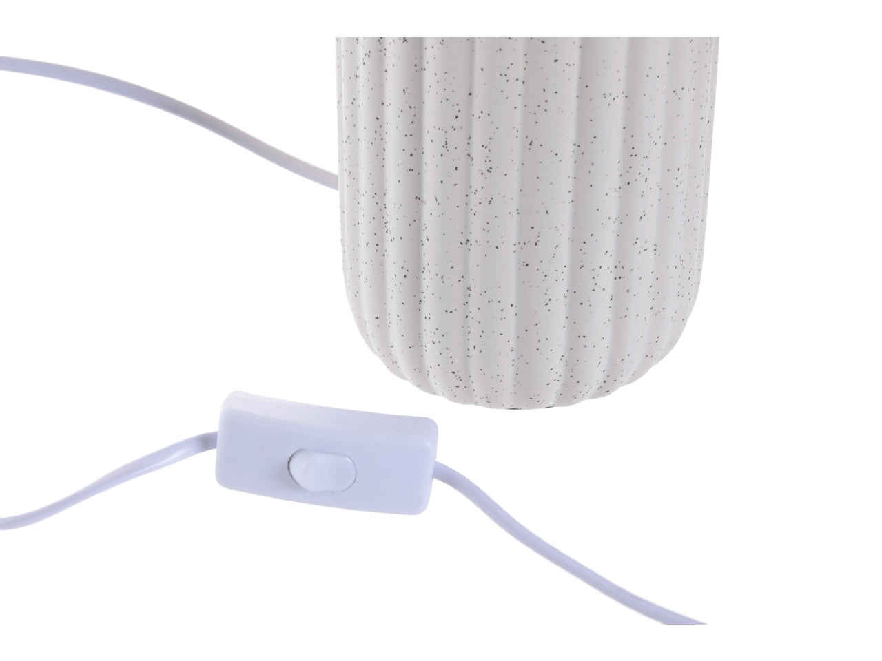 Lampada da tavolo ceramica poliestere 26x26x43