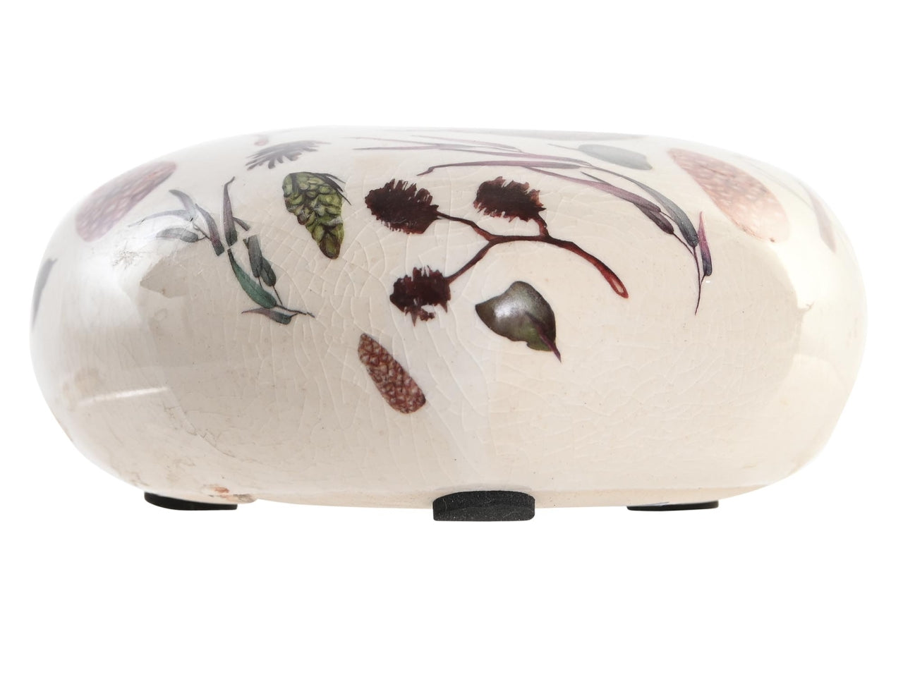 Figura ceramica 11x11x4cm ananas multicolore