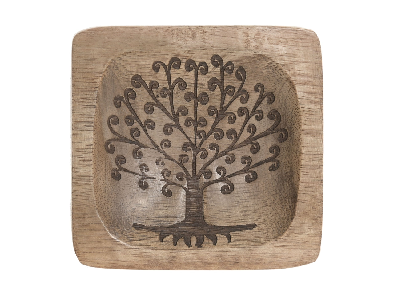 Vassoio svuota tasche mango 10x2x9cm albero della vita